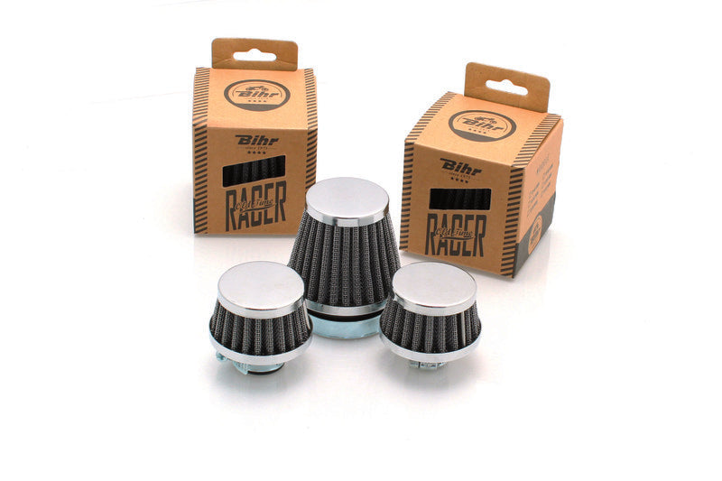 Filtro de potencia V PARTS Vintage Series cónico cromado Ø45mm, largo 83mm V PARTS E8A9900S2B