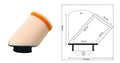 Filtro de aire Twin Air cilíndrico 45° manguito Ø28mm - 158977 TWIN AIR 158977