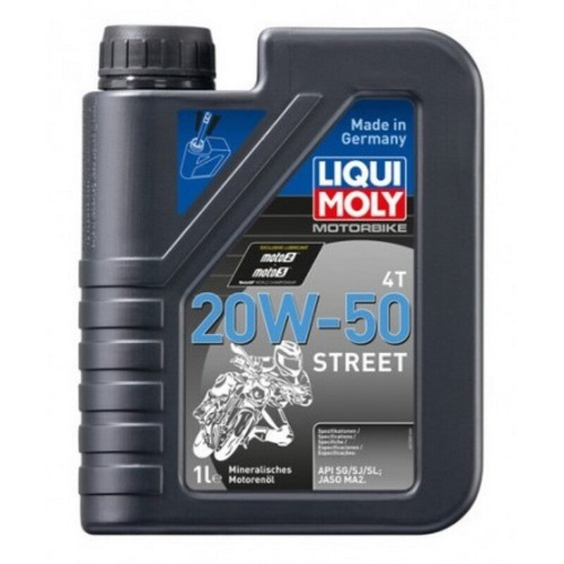 Botella de 1L aceite Liqui Moly Motorbike 4T mineral 20W-50 Street 1500 LIQUI MOLY 1500
