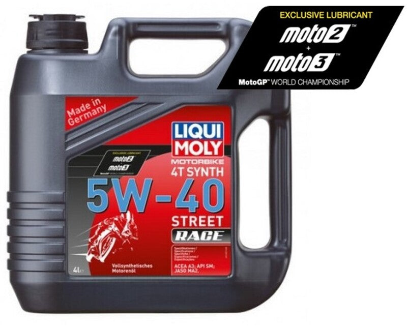 Garrafa de 4L aceite Liqui Moly 100% sintético 5W-40 Street Race LIQUI MOLY 1685