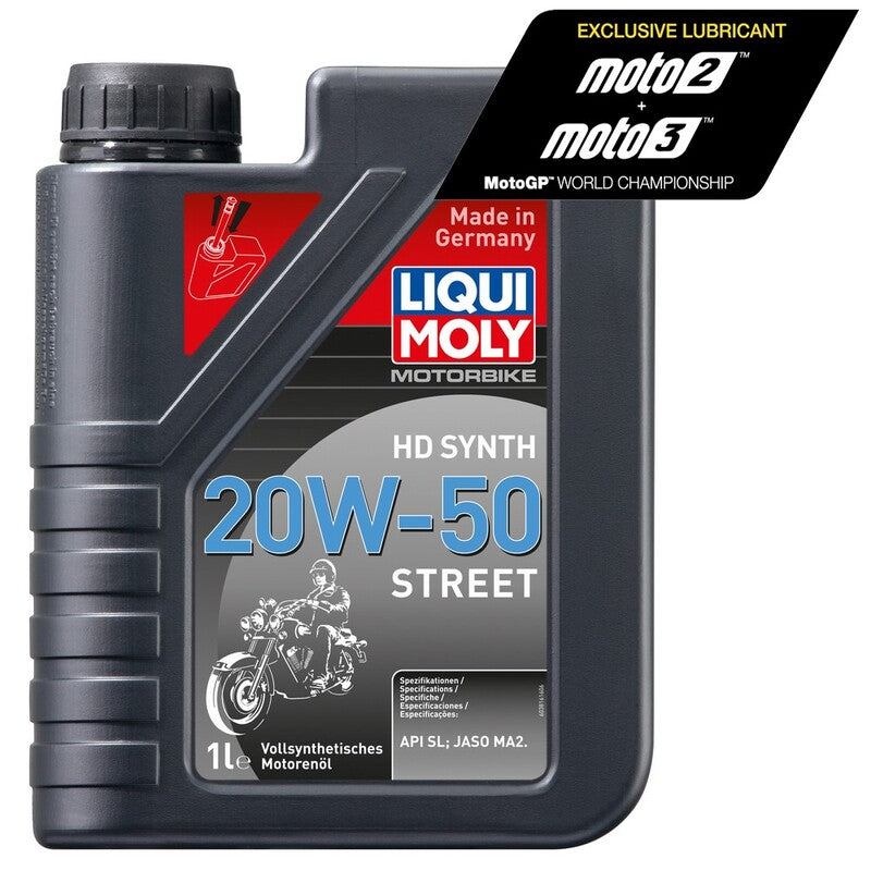 Bote 1L de aceite Liqui Moly 100% sintético 20W-50 STREET LIQUI MOLY 3816