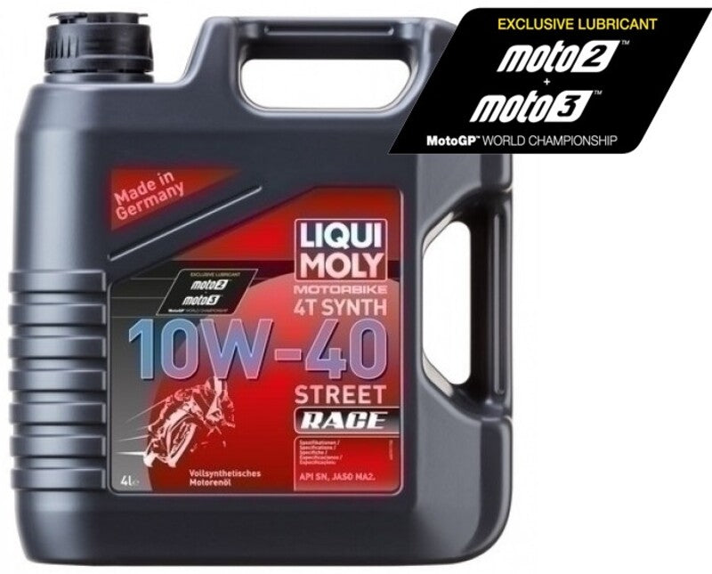 Garrafa 4L aceite Liqui Moly 100% sintético 10W-40 Street Race LIQUI MOLY 20754