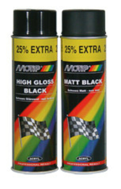 Pintura MOTIP negro mate 500ML MOTIP 4006