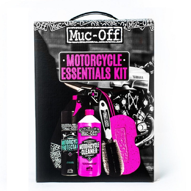 Kit completo de limpieza MUC-OFF: Protector, limpiador, esponja y cepillo MUC-OFF 636