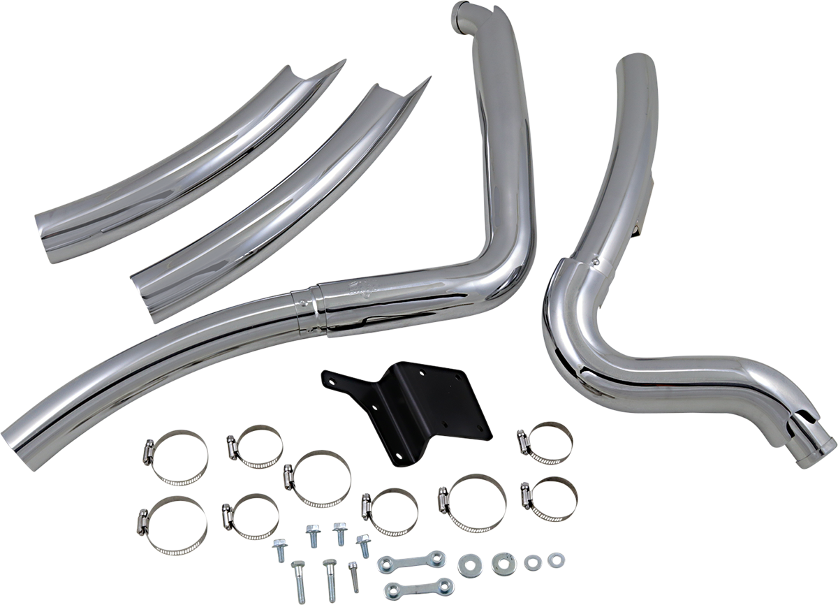 VANCE & HINES BIG RADIUS 2-INTO-2 EXHAUST SYSTEMS FOR HARLEY-DAVIDSON 1995 - 2000 Chrome Big Radius Exhaust System