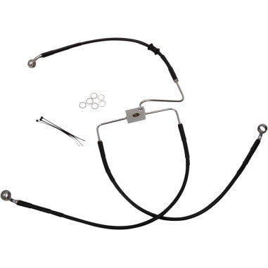 STANDARD LENGTH STAINLESS STEEL BRAKE LINE KITS FOR HARLEY-DAVIDSON