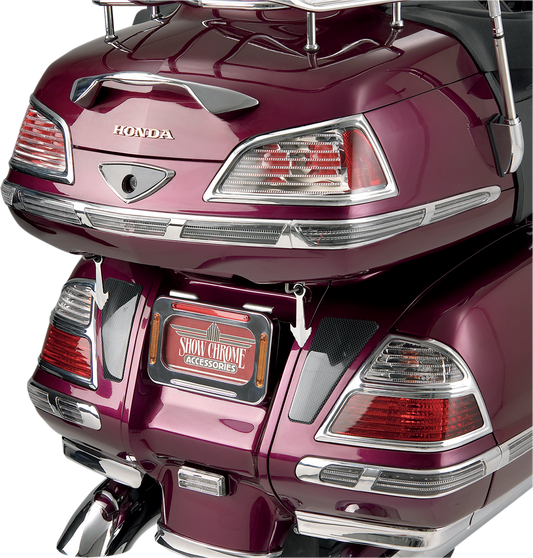 SHOW CHROME LED TRUNK AND SADDLEBAG MOLDING INSERTS SADDLEBAG MOLDING LIGHT