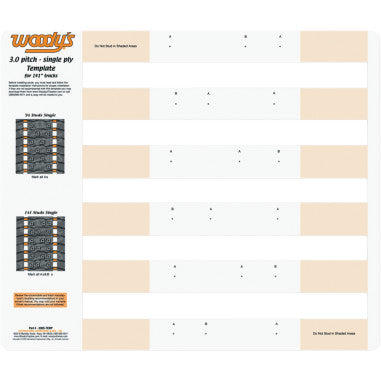 WOODY'S STUDDING TEMPLATES