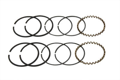 Hastings 6482-080 Piston Ring Set .080 Oversize For Harley-Davidson 74" FLH 1954-1977