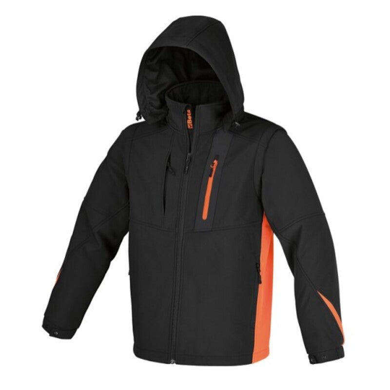 Abrigo BETA de material softshell, con capucha y mangas separables, talla M BETA 76590002