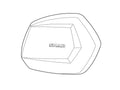 Tapa SHAD aluminio derecha SH35 SHAD D1B35TRR