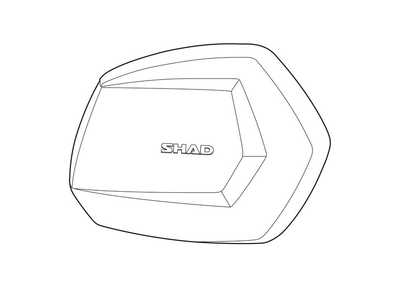 Tapa SHAD aluminio derecha SH35 SHAD D1B35TRR