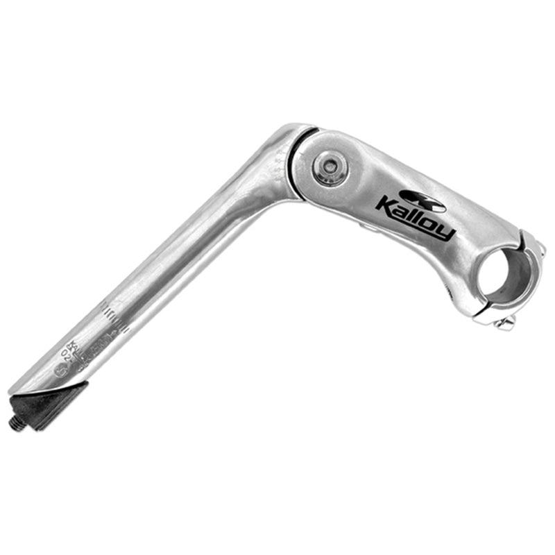 Potencia para bicicleta 0° / 60° UNO - 100 mm plata KALLOY UNO AL-809A-S
