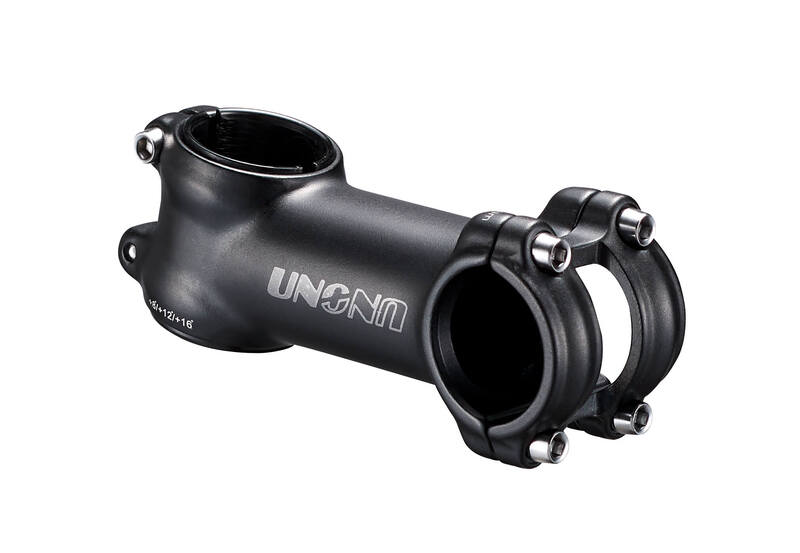 Potencia para bicicleta ±8°/12°/16° UNO - 70 mm negro KALLOY UNO AS7AD-Ø31,8-70