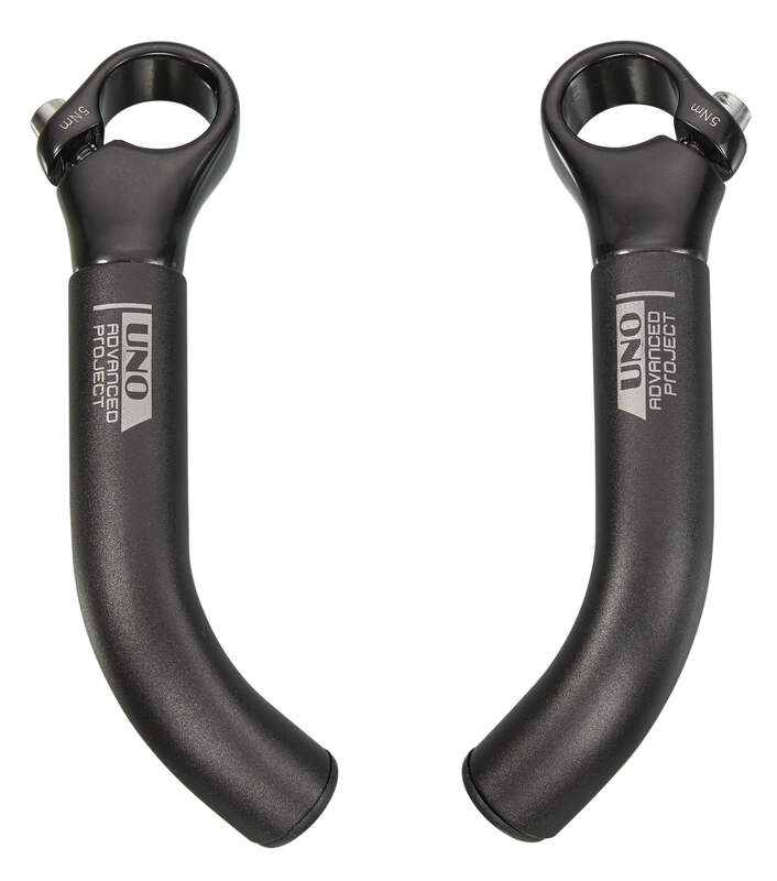 Apéndices para manillar de bicicleta UNO L:125mm Negro KALLOY UNO BE-08-2
