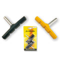 ALHONGA Juego de 4 zapatas de freno cantilever con espárrago rectas. Negro ALHONGA HJ-609.12T2-B