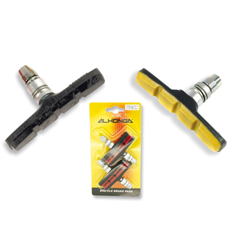 ALHONGA Juego de 4 zapatas de freno V-Brake. Rojo ALHONGA HJ-609.12T3-RED