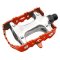 Par pedales BTT ALU. Eje CR-MO. Rojo XERAMA SP-910A-RED