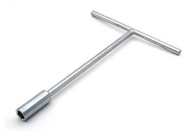Llave vaso plana en T BIHR 19mm cromo satinado BIHR L35-234
