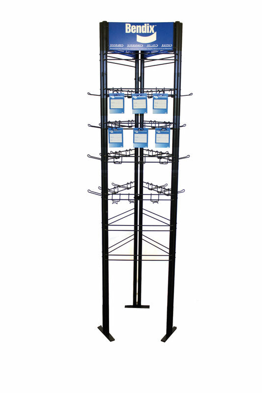 Display pastillas Tecnium pie 1800x400(x3) 42 ganchos TECNIUM BDX-13