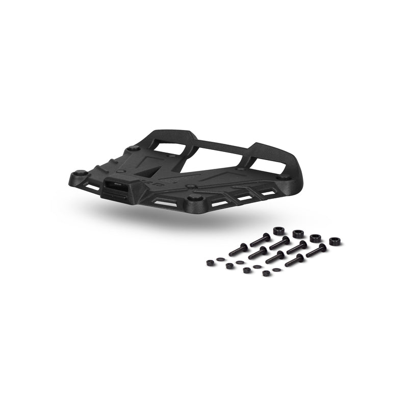 Base de aluminio negro para baules SHAD Terra Black (incluye tornillos) SHAD D1BTRPA2