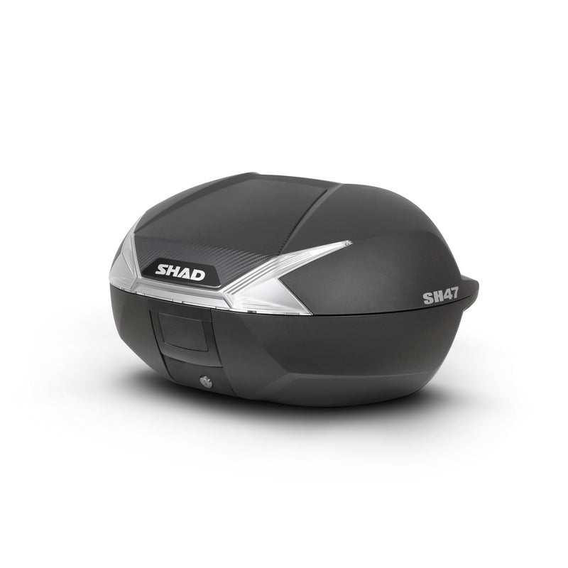 Baúl SHAD SH47 con catadióptrico blanco SHAD D0B47106