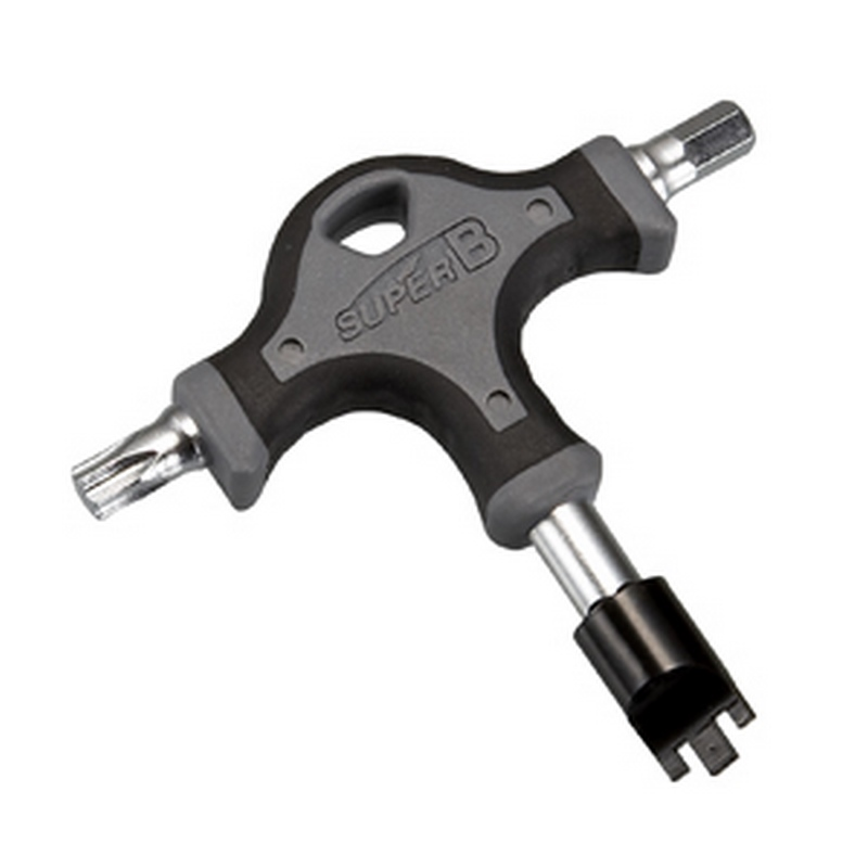 Llave T. T40-Allen 6mm. + Llave plato Super B - REF TB-TH20 SUPER B TB-TH20