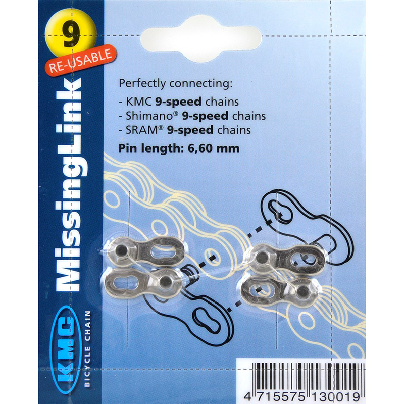 Enganche Cadena KMC 9V (6,60mm) (Blister 2uds) KMC C09EPTR00