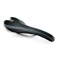 Sillín bicicleta Racing VELO Miles Vex VL1491. Raíles titanio. Unisex. Color negro VELO VL1491-BLACK-TITANIU