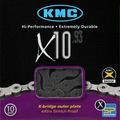 Bolsa de 5 Cadenas KMC X10 10 velocidades 116 eslabones gris KMC WPX10NB16