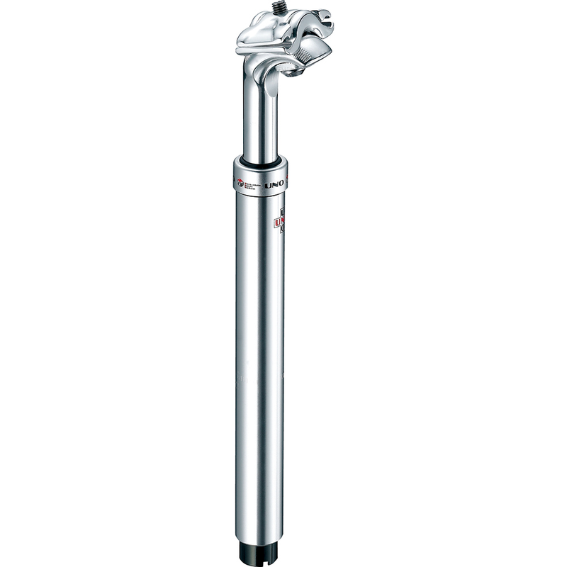 Tija de sillín UNO City Comfort con suspensión - 350 mm Ø26.8 Plata KALLOY UNO SP-382 26.8*350LSILV