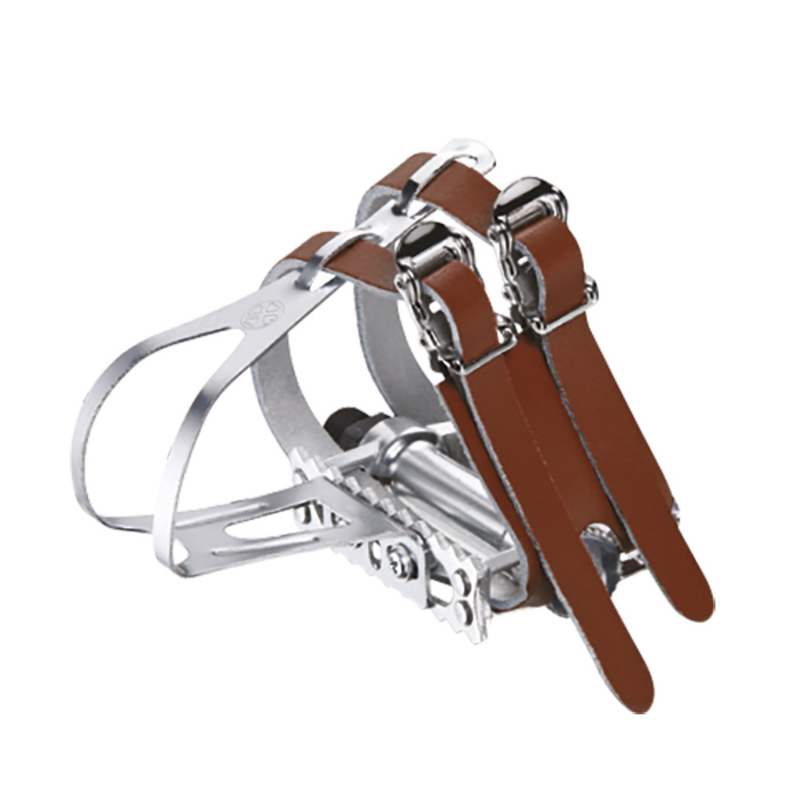 PAR PEDALES RETRO PLATAFORMA VP-365T CON CALAPIE Y CORREAS DE CUERO VP COMPONENTS VP-365T