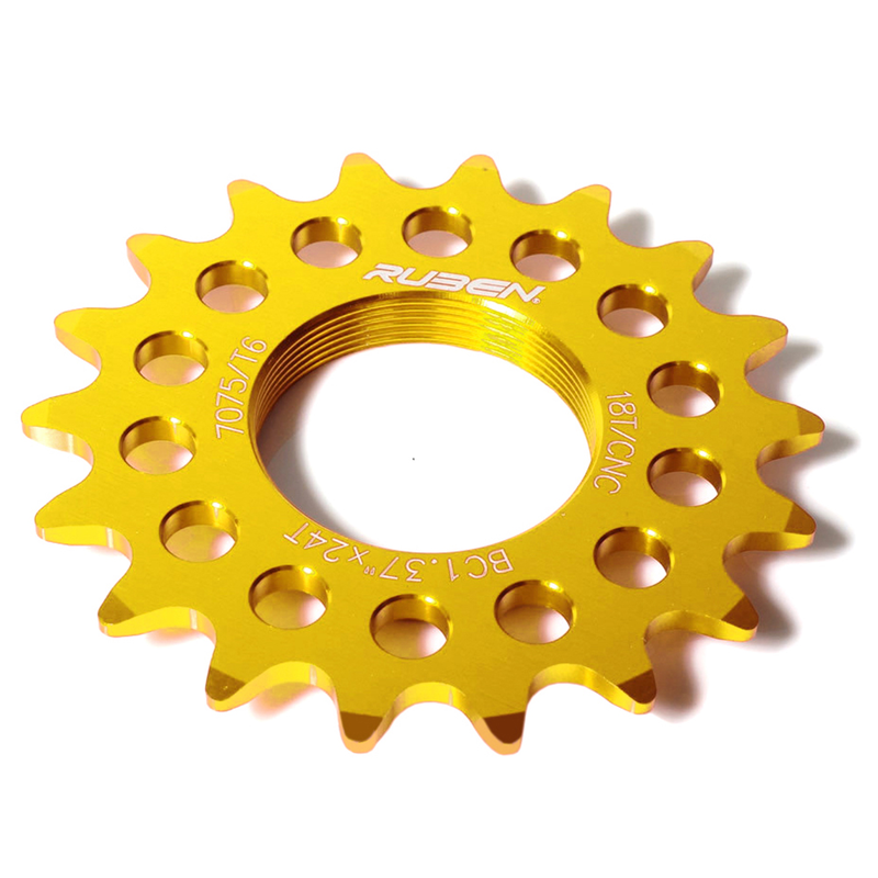 Piñón fijo fixie 14 dientes color oro RUDER BERNA LG150-14T-GOLD