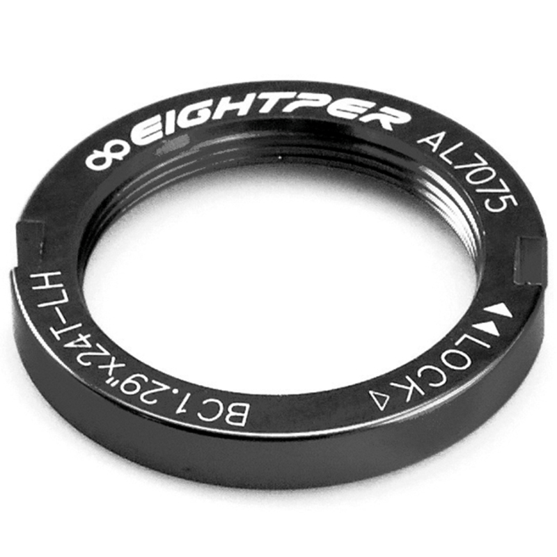 Arandela cierre piñón fijo color negro EIGHTPER CG50-BLACK