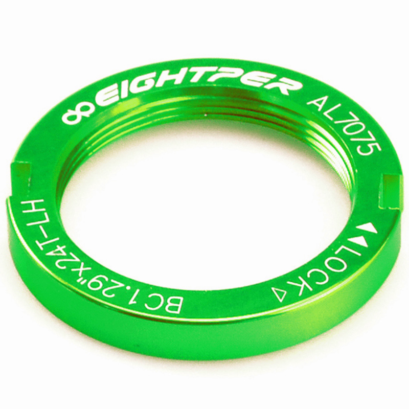 Arandela cierre piñón fijo color verde EIGHTPER CG50-GREEN