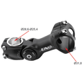 Potencia para bicicleta 0° / 60° UNO - 110 mm plata KALLOY UNO AS-820