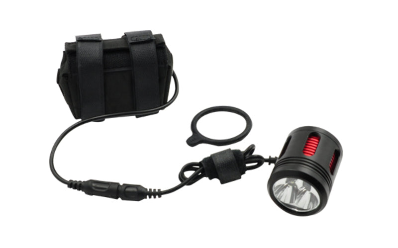 Luz delantera bicicleta LED 3000lm con batería externa recargable V BIKE JY-8010-3K