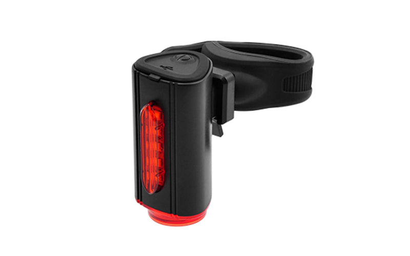 Luz trasera bicicleta LED 15lm + indicador de carril con batería integrada recargable USB V BIKE JY-6058