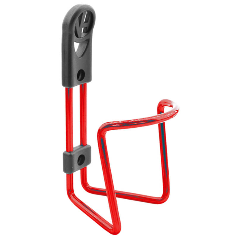 Portabidon Alu. Rojo Ø6mm SIN TORNILLOS V BIKE NH-BC108AP-RED