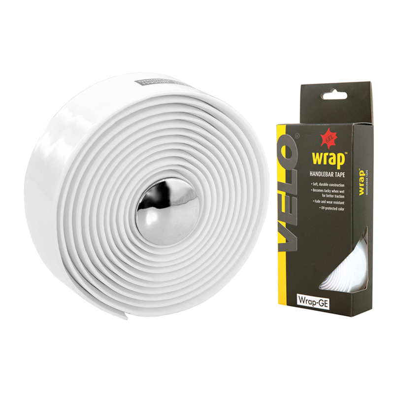Cinta para manillar de carretera VELO. Corcho, color blanco VELO VLT-001G