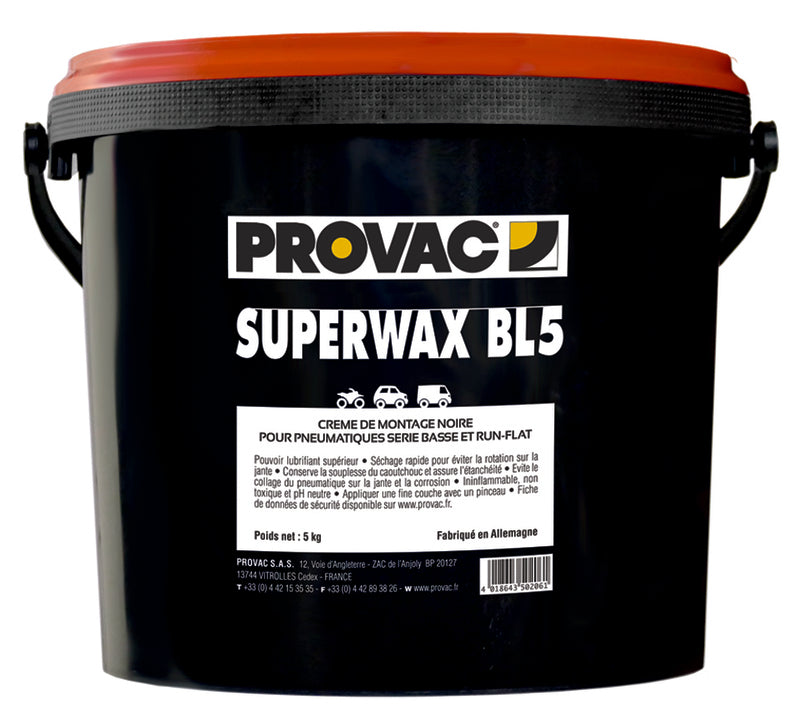 PROVAC Tire mounting Paste Black - 2x5kg PROVAC SUPERWAXBL5