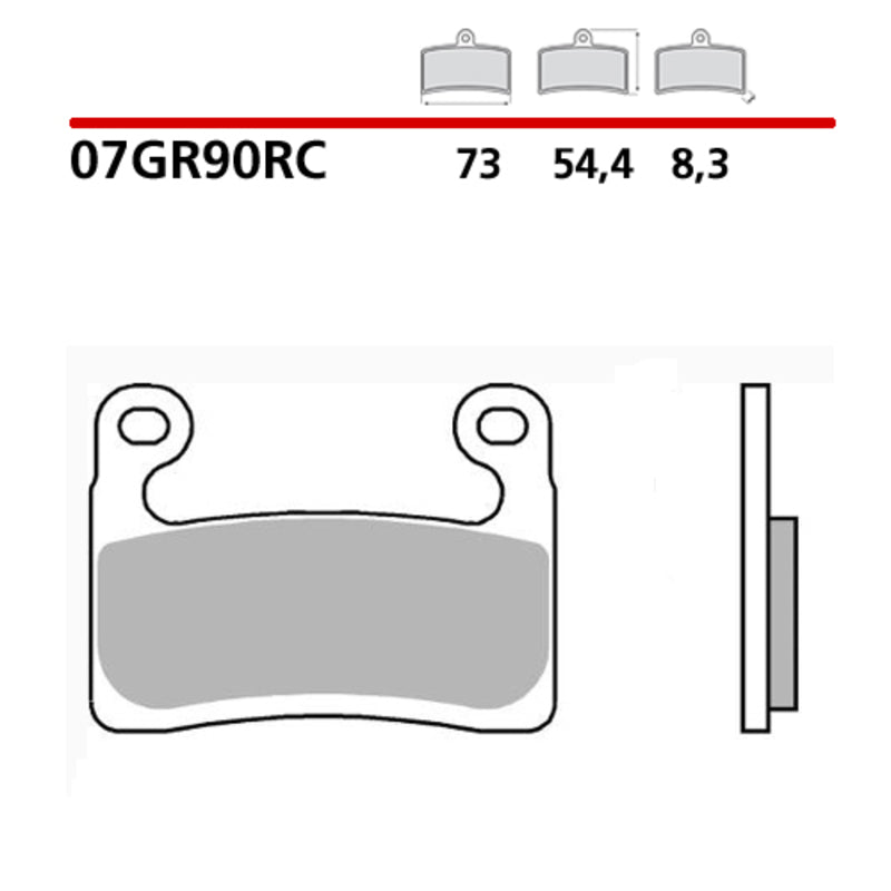 Pastillas de freno sinterizadas Brembo 07GR90RC BREMBO 07GR90RC