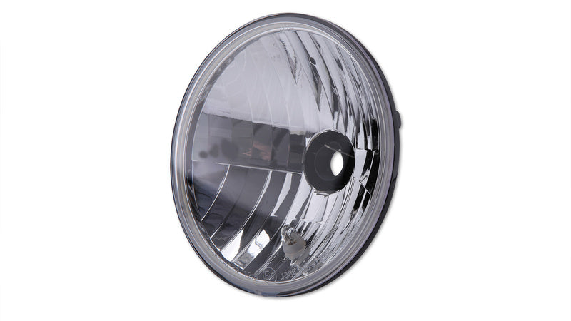 Faro universal 176mm con reflector asimétrico, con luz de estacionamiento, aprobado por la E, SHIN YO 7" con luz de posición, transparente SHIN YO 226-177