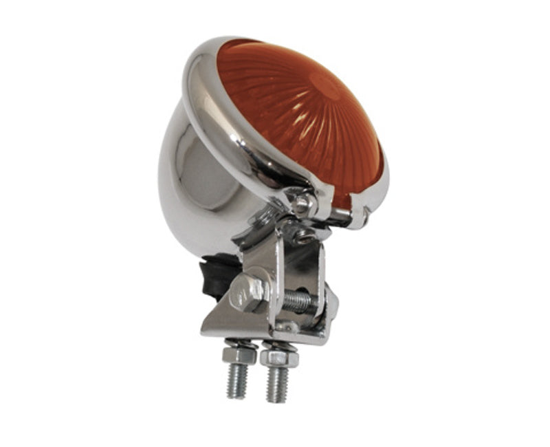 SHIN YO Bates Style LED Taillight Chromed Housing Red Glass SHIN YO 255-131