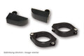 Juego de soportes de intermitente para horquilla HIGHSIDER aluminio CNC - Ø 42-43 mm HIGHSIDER 220-215408
