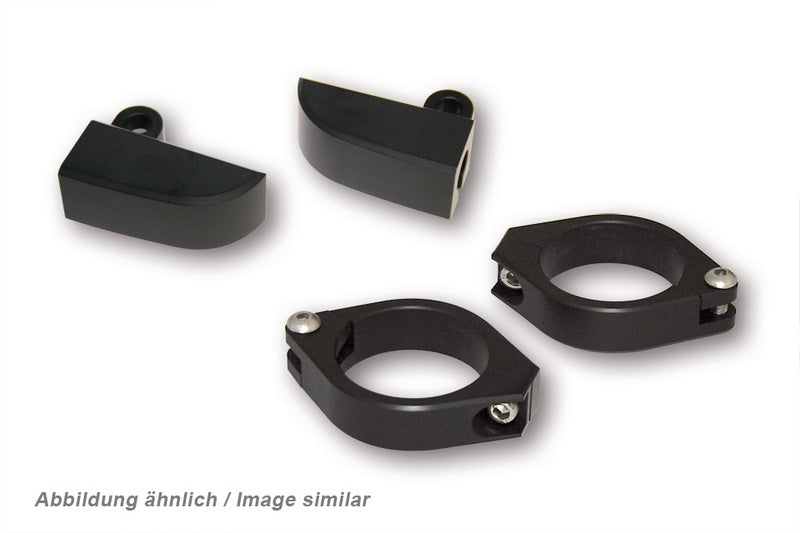 Juego de soportes de intermitente para horquilla HIGHSIDER aluminio CNC - Ø 47-54 mm HIGHSIDER 220-215418
