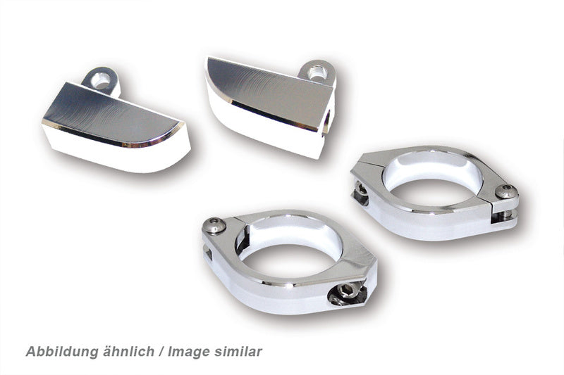 Juego de soportes de intermitente para horquilla HIGHSIDER aluminio CNC - Ø 35-37 mm HIGHSIDER 220-216403