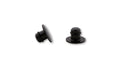 Tapones para rosca retrovisor HIGHSIDER aluminio CNC M10 - Negro brillo HIGHSIDER 160-314