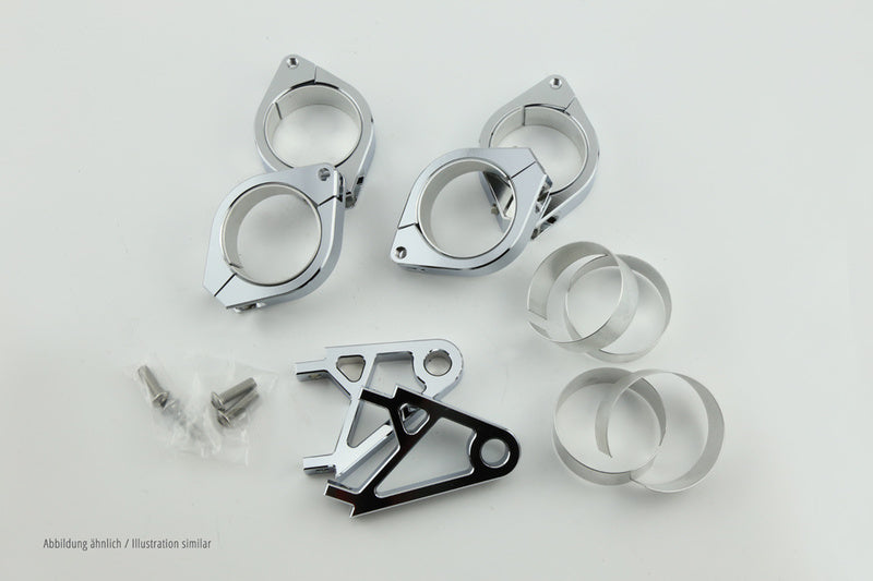 Soporte de faro para horquilla HIGHSIDER (extra corto) aluminio CNC - Ø 42-43 mm HIGHSIDER 220-817409