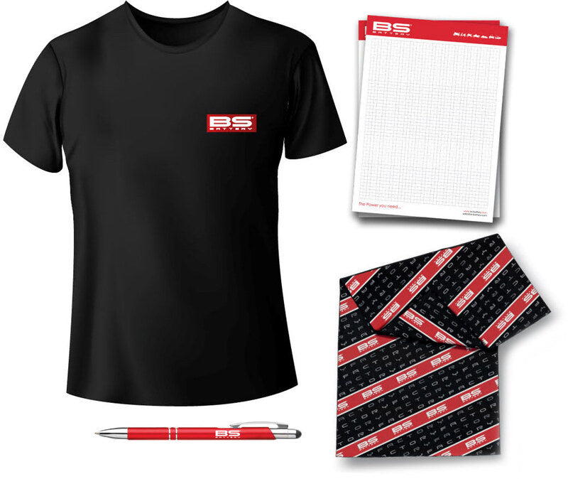 Pack merchandising BS Battery - 6 camisetas, bragas, bolis y libretas BS BATTERY 900055